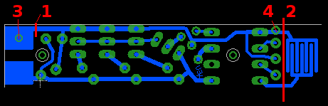 TV-B-gone bike light mod, sketch on the always-on-variant